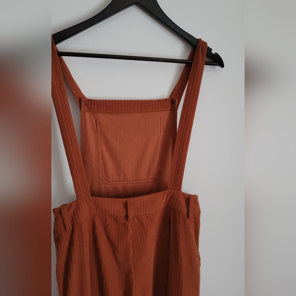 CIDER Corduroy Jumpsuit Overall Wide legs Orange Small - Picture 4 of 4